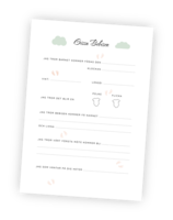 Gissa bebisen är en kul lek som blir en tävling gästerna emellan. Med denna printable är det enkelt för alla att ge sina gissningar på frågor som till exempel när bebisen kommer födas, vad den kommer väga, och vem den kommer likna. Spara allas svar för att se vem som gissade bäst! Gissa bebisen är en kul lek som blir en tävling gästerna emellan. Med denna printable är det enkelt för alla att ge sina gissningar på frågor som till exempel när bebisen kommer födas, vad den kommer väga, och vem den kommer likna. Spara allas svar för att se vem som gissade bäst!