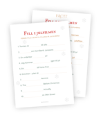 Printable till leken Fyll i julfilmen. Här ska gästerna försöka fylla i de ord som saknas i titlarna till 10 julfilmer. Printable till leken Fyll i julfilmen. Här ska gästerna försöka fylla i de ord som saknas i titlarna till 10 julfilmer.