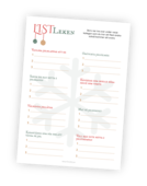 Printable för julversion av Listleken. Alla deltagare/lag får en penna och ska skriva tre svar på varje av åtta kategorier. Målet är inte att svara rätt utan att svara så likt de andra lagen/deltagarna som möjligt. Ju fler som skrivit samma som du, desto mer poäng får du!