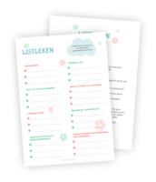 Printable för Listleken i sommarversion. Alla deltagare/lag får en penna och ska skriva tre svar på varje av åtta kategorier. Målet är inte att svara rätt utan att svara så likt de andra lagen/deltagarna som möjligt. Ju fler som skrivit samma som du, desto mer poäng får du!